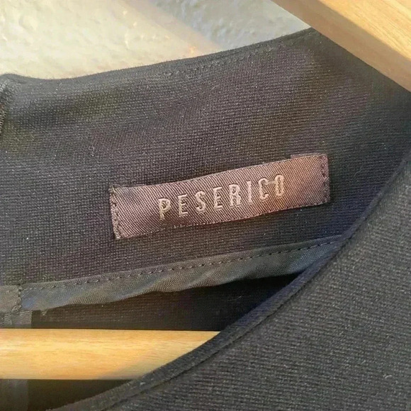 Peserico Black Mini Dress, Italian Designer Size 42 US Size 6 Quiet Luxury - Picture 10 of 10